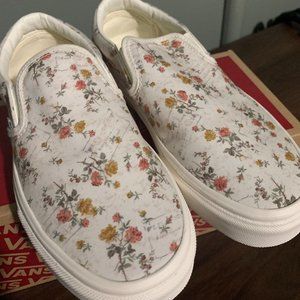 VANS Vintage Slip-On Floral/Marshmallow - Size 7.5